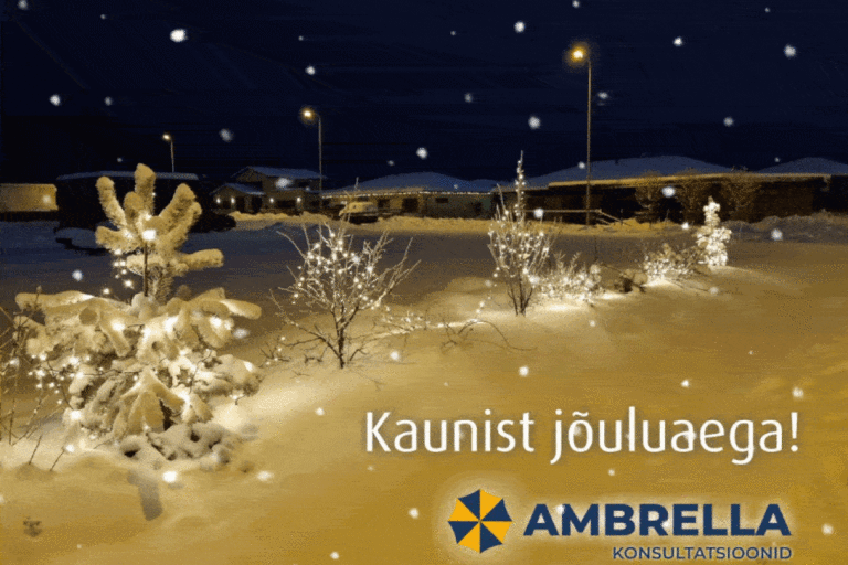 ambrella_j6ulukaart Kaunist jõuluaega