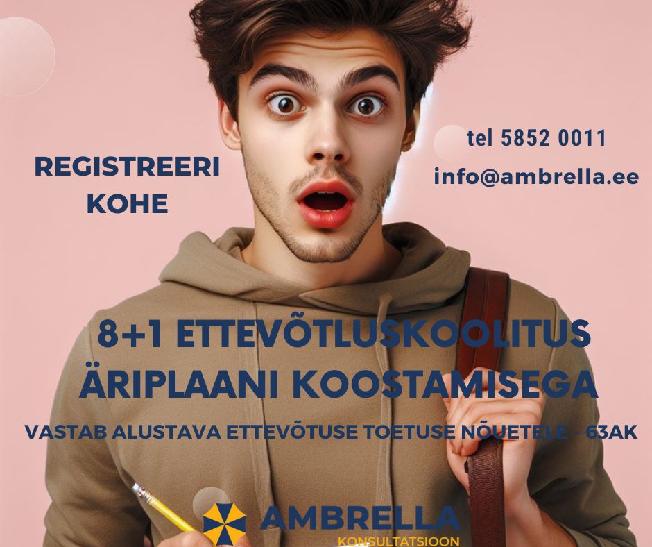 ettevõtluskoolitus äriplaani koostamisega