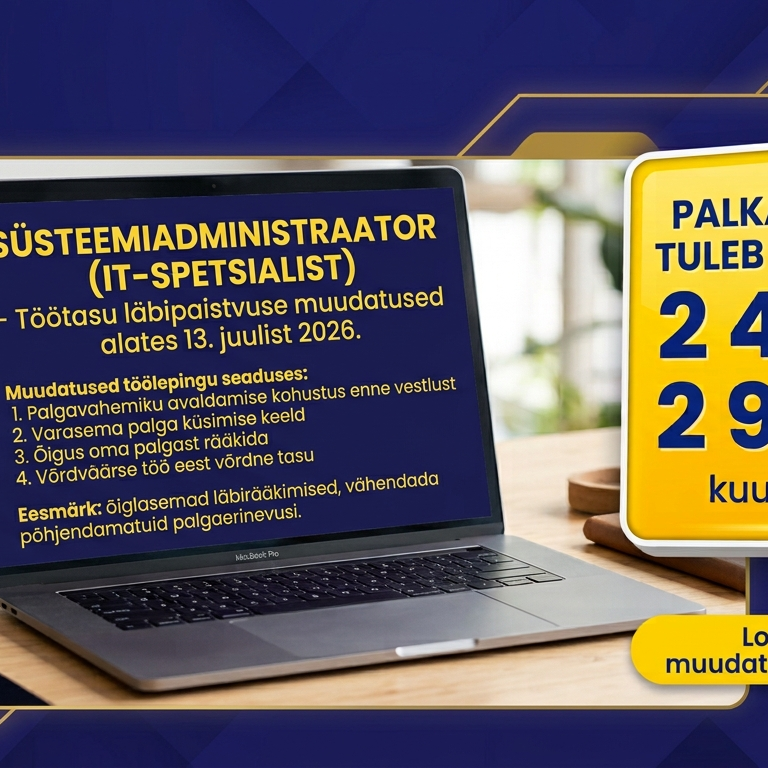 Palgainfo muutus 2026
