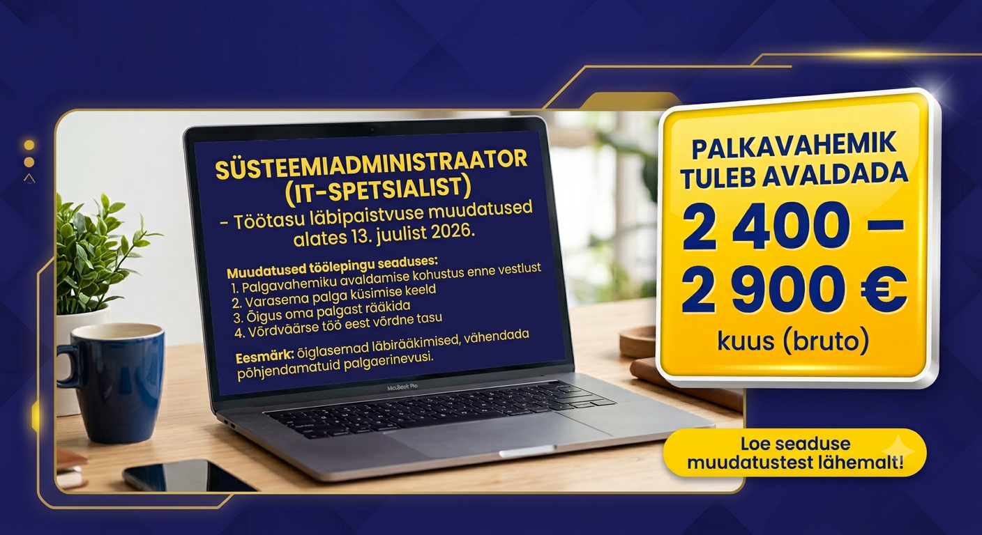 Palgainfo muutus 2026