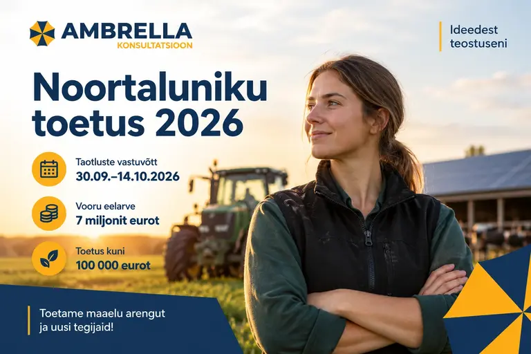 Noortaluniku toetus 2026 – PRIA toetus kuni 100 000 eurot